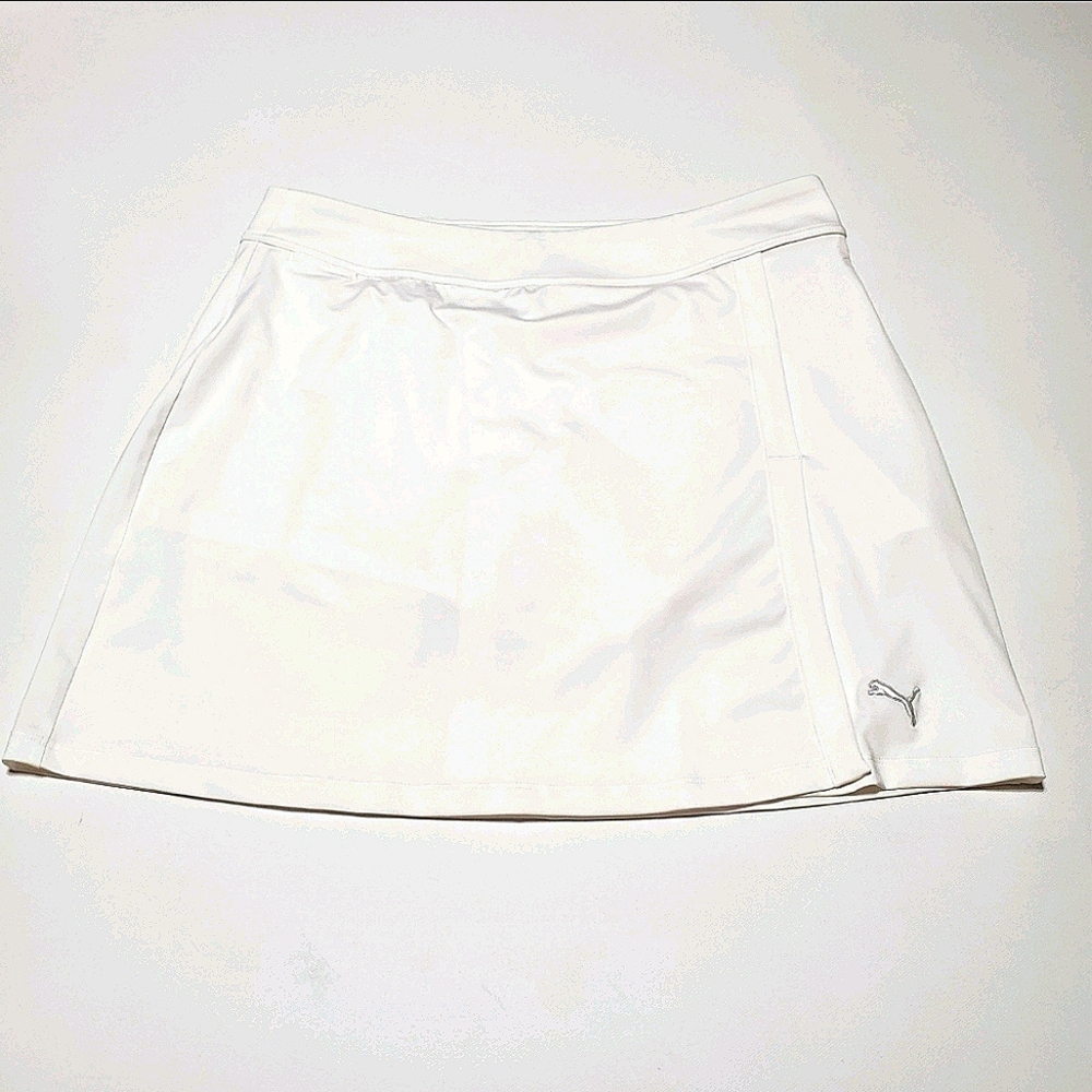 Puma Bright White Flawless Tennis/Golfer's Skort Size Med